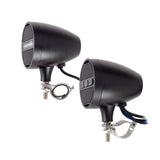 Power Acoustik 3" Motorcycle Audio Handlebar Mounted Amplified Speaker System w/ Bluetooth