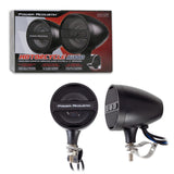 Power Acoustik 3" Motorcycle Audio Handlebar Mounted Amplified Speaker System w/ Bluetooth