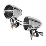 Power Acoustik 3" Motorcycle Audio Handlebar Mounted Amplified Speaker System w/ Bluetooth