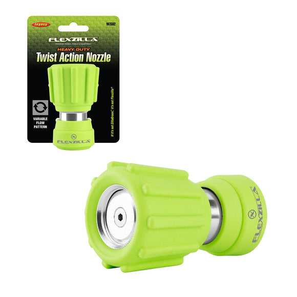 FLEXZILLA HEAVY DUTY TWIST ACTION GARDEN HOSE NOZZLE | NFZG62