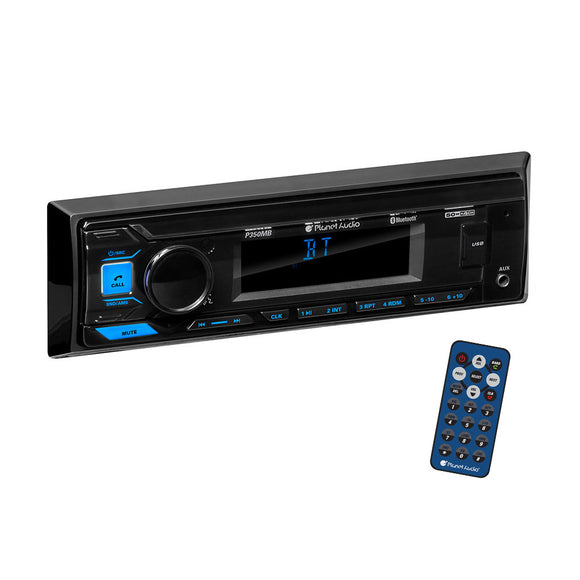 Planet Audio P350MB Single DIN Digital Media USB AM FM Car Stereo w/ Bluetooth