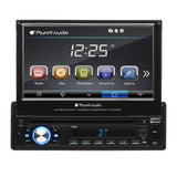 Planet Audio P9759B 1DIN 7" Motorized Touchscreen DVD Player Car Stereo w/ Bluetooth