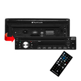 Planet Audio P9759B 1DIN 7" Motorized Touchscreen DVD Player Car Stereo w/ Bluetooth