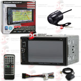 POWER ACOUSTIK PDN-623B 2-DIN 6.2" CAR DVD/CD/AM/FM/USB/BLUETOOTH RECEIVER WITH GPS (WITH BACK-UP CAMERA)