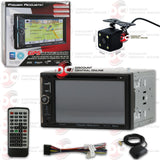 POWER ACOUSTIK PDN-623B 2-DIN 6.2" CAR DVD/CD/AM/FM/USB/BLUETOOTH RECEIVER WITH GPS (WITH BACK-UP CAMERA)