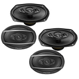 PIONEER TS-A6980F 6" x 9" 4-WAY CAR COAXIAL SPEAKERS (2 PAIRS)