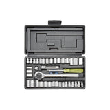 Ratchet & Socket Set Tools 1/4" & 3/8" Drive Socket 40 Pc Set | PSO40