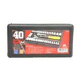 Ratchet & Socket Set Tools 1/4" & 3/8" Drive Socket 40 Pc Set | PSO40