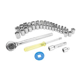 Ratchet & Socket Set Tools 1/4" & 3/8" Drive Socket 40 Pc Set | PSO40