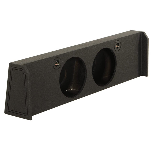 QPower Dual Hole 12″ Downfire Subwoofer Box Enclosure for 2009-2019 F-150 Super Crew