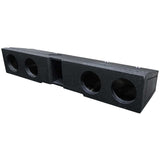 Q Power QBOMB Quad 6.5" Vented Empty Sub Box Enclosure For Chevy/GMC Crew Cab ’07-’20