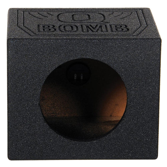 QPOWER QBOMB SINGLE 10″ SEALED EMPTY CAR AUDIO SUB WOOFER BOX ENCLOSURE