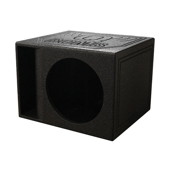 QPOWER QBOMB SINGLE 12″ HORN PORTED EMPTY SUBWOOFER ENCLOSURE BOX