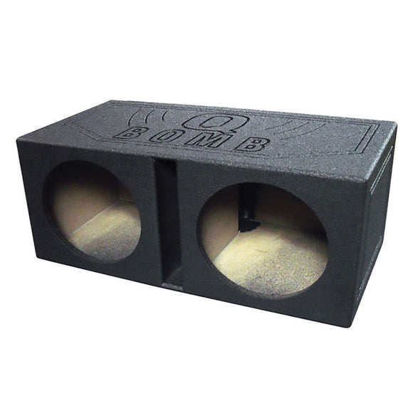 QPower QBOMB Dual 12″ Slot Ported Vented Empty Sub Woofer Enclosure Box