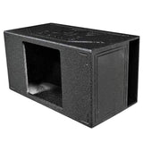 Qpower QBOMB Single 15" Large Side Ported Subwoofer Enclosure Box w/ Square Hole