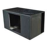 Qpower QBOMB Single 15" Large Side Ported Subwoofer Enclosure Box w/ Square Hole