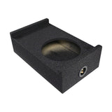 QPower QBOMB Single 10" Shallow Sealed Universal Downfire Behind Seat Subwoofer Box
