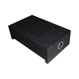QPower QBOMB Single 10" Shallow Sealed Universal Downfire Behind Seat Subwoofer Box