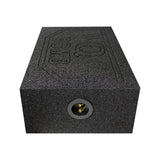 QPower QBOMB Single 10" Shallow Sealed Universal Downfire Behind Seat Subwoofer Box