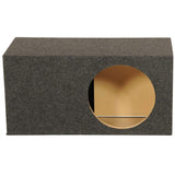 QPOWER SINGLE 12" VENTED HEAVY DUTY EXTRA LARGE CARPETED SUBWOOFER ENCLOSURE BOX