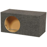 QPOWER SINGLE 12" VENTED HEAVY DUTY EXTRA LARGE CARPETED SUBWOOFER ENCLOSURE BOX