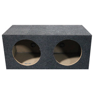 QPOWER DUAL 15" 15 INCH SEALED HEAVY DUTY SQUARE EMPTY SUB WOOFER BOX | QMPSQ15E