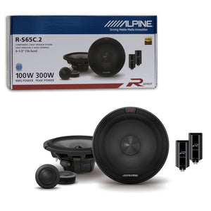 Alpine R-S65C.2 6.5" 2-way Car Audio Component Speaker System