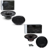 Rockford R169X3 6x9" 3-way Car Coaxial Speakers + R165X3 6.5" 3-way Car Speakers