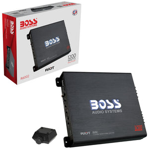 Boss Audio Riot R6002 Class A/B 2 Channel Full Range Car Amplifier