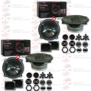 4 X INFINITY REFERENCE REF-5020CX 5-1/4" COMPONENT CAR AUDIO SYSTEM