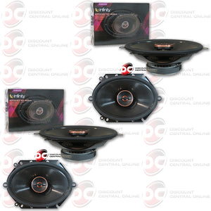 4 x INFINITY REFERENCE REF-8622CFX 6"X8" 2-WAY CAR SPEAKERS