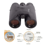 Center Point 8x42 Laser Range Finding Binoculars with Lens Covers & Zip Case