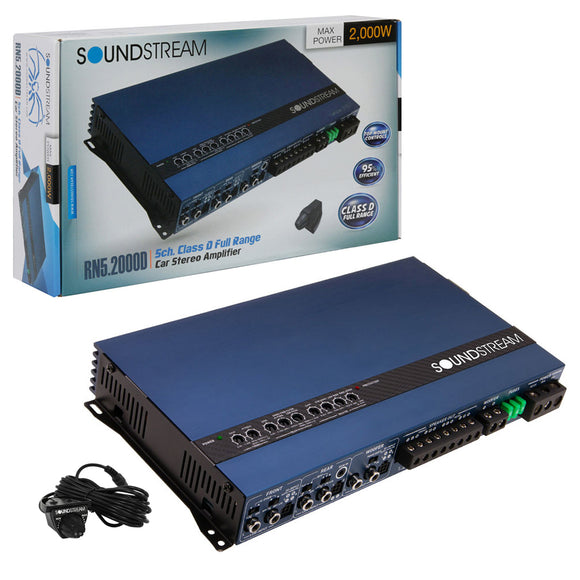Soundstream RN5.2000D Rubicon Nano Class D 5 Channel Car Amplifier