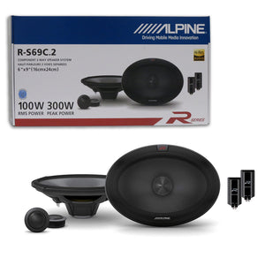 Alpine R-S69C.2 6x9" Car Audio 2-Way Component Speaker System