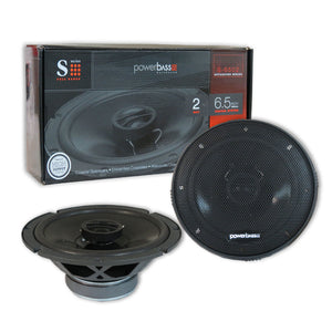 POWERBASS S-6502 6.5" 2-WAY CAR COAXIAL SPEAKERS