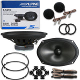 ALPINE S-S69C 6x9" 2-WAY CAR AUDIO COMPONENT SPEAKER SYSTEM