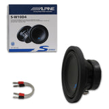 Alpine S-W10D4 10" Dual 4 Ohm Voice Coils Car Subwoofer