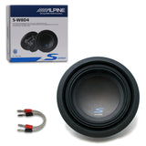 Alpine S-W8D4 8" Dual 4 Ohm Voice Coils Car Subwoofer