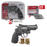 Crosman Full Metal Pistol CO2 Powered Dual Ammo Snub Nose Air Revolver - SNR357