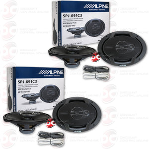 Alpine SPJ-691C3 6x9" Car Audio Speakers (2 Pairs)