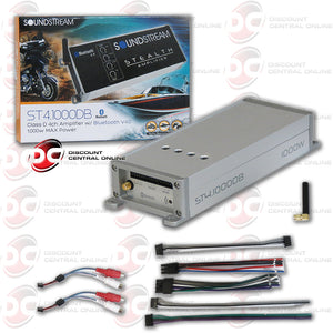 SOUNDSTREAM ST4.1000DB 4-CHANNEL CAR MOTORCYCLE MARINE AMPLIFIER