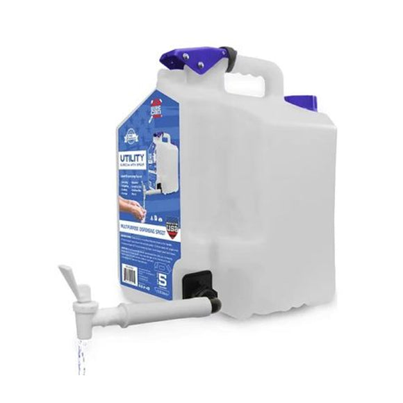 Surecan 5 Gallon Water Jug Utility Can with Dispensing Spigot
