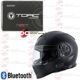 TORC T14B MAKO MOTORCYCLE HELMET WITH BUILT-IN BLUETOOTH COMMUNICATION