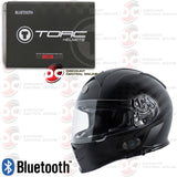 TORC T14B MAKO MOTORCYCLE HELMET WITH BUILT-IN BLUETOOTH COMMUNICATION