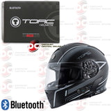 TORC T14B MAKO MOTORCYCLE HELMET WITH BUILT-IN BLUETOOTH COMMUNICATION