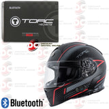 TORC T14B MAKO MOTORCYCLE HELMET WITH BUILT-IN BLUETOOTH COMMUNICATION