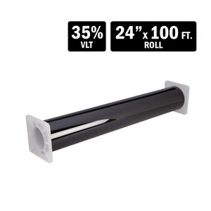 TVIEW T2BK3524 2 PLY 35% VLT CAR WINDOW TINT - 24″ X 100 FT. FILM ROLL