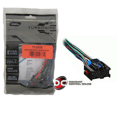 METRA 71-2105 REVERSE WIRING HARNESS FOR SELECT GM VEHICLES