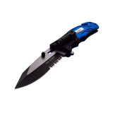 TAC Force Spring Assist Pocket Folding Knife 3.25" Half-Serrated Blade | TF-835PD