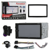 FARENHEIT TIN-702HB 2-DIN 7"Touchscreen LCD CD, MP3, DVD Receiver with Bluetooth, Remote and GPS Navigation